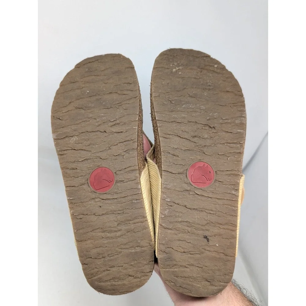 Haflinger Bio Conny Women's Size 42‎ / 11 Sandals 819018-1558 Yellow Leather
